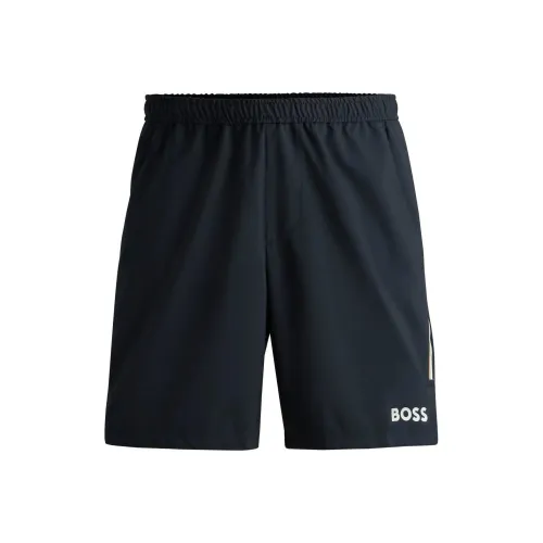 Hugo Boss Темно-синие мужские повседневные шорты
