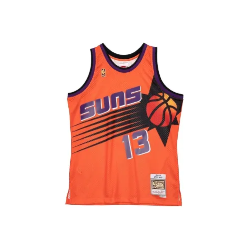 NBA Phoenix Suns Ness Steve Nash Баскетбольная Джерси Мужская Апельсин