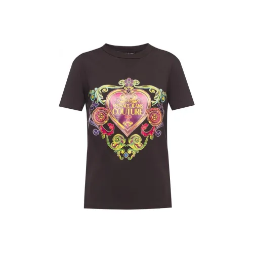 VERSACE JEANS COUTURE Черные Женские Т-рубашки