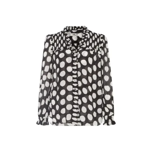 DVF Diane Von Furstenberg Рубашка Женская Черная
