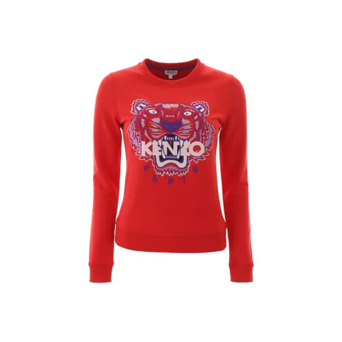 KENZO Женские свитшоты красного цвета