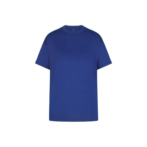 SKIMS TRACK Collection Рукав с оборванным плечом T-рубашка Женская Кобальтовый синий