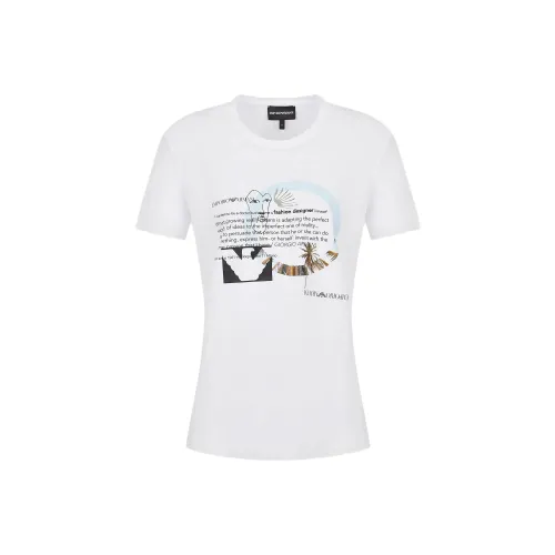 EMPORIO ARMANI Белые Женские Футболки