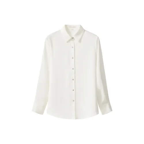 LUOMENG Белые Женские Рубашки