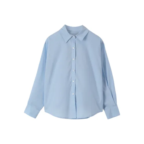 ONE PASS STUDIO Рубашка Женская Синяя