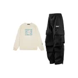 Абрикосовый топ+черные брюки