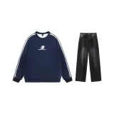 Темно-синий синий топ + черные штаны