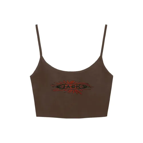 TRAVIS SCOTT Коричневые Женские Камисоли