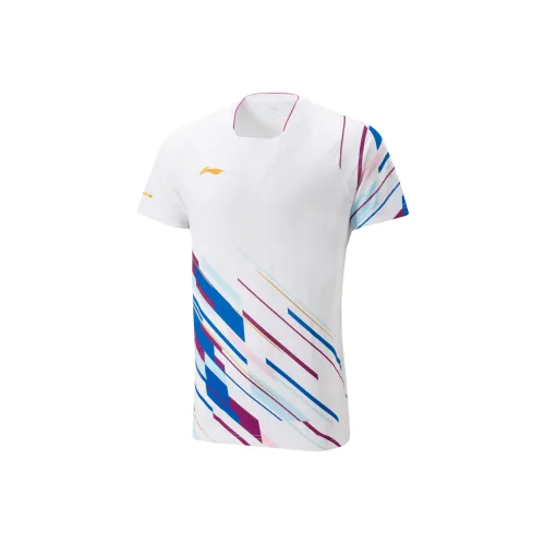 LINING Badminton Series Бадминтон Джерси Унисекс Стандартный Белый