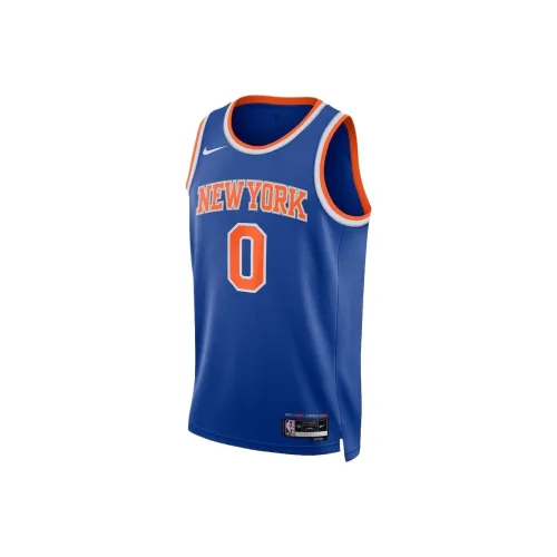 NBA Nike New York Knicks Icon Edition Swingman Джерси Баскетбол Джерси Унисекс Синий