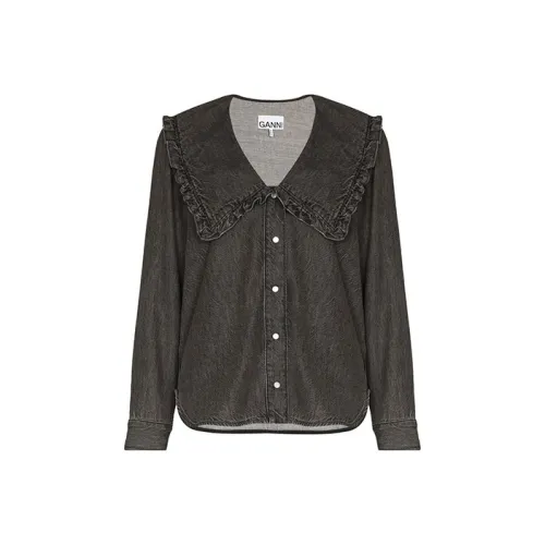 GANNI Черные Женские Рубашки