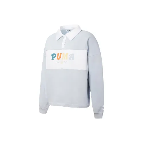 PUMA Ледяной синий Женские Поло