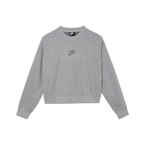 NIKE Серые Женские Свитшоты