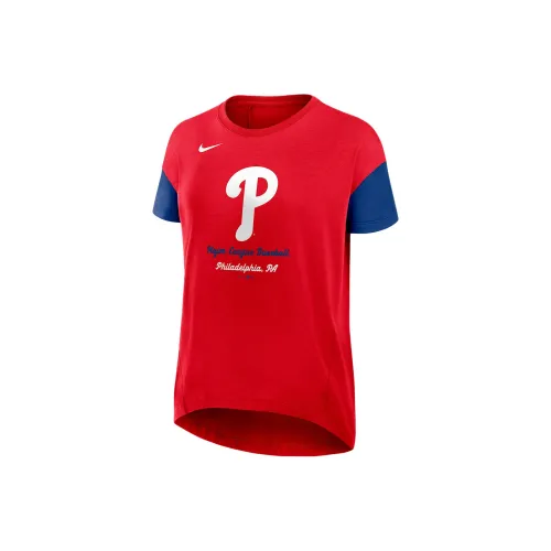 nike x MLB Dri Fit Philadelphia Phillies T-Shirt Женская Красная