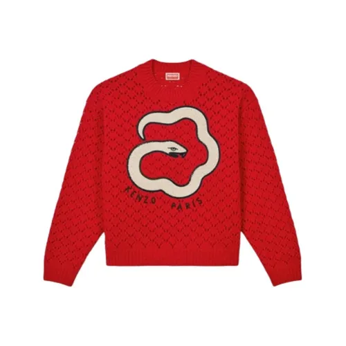 KENZO Женские свитеры вишнево-красного цвета