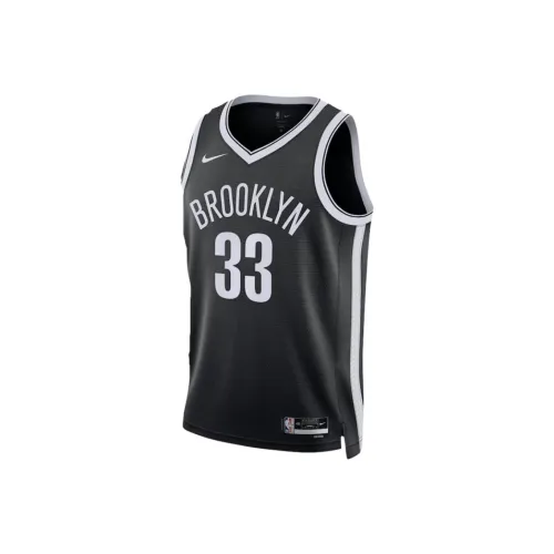 NBA Brooklyn Nets Nike Icon Swingman Баскетбольная Джерси Унисекс Черная