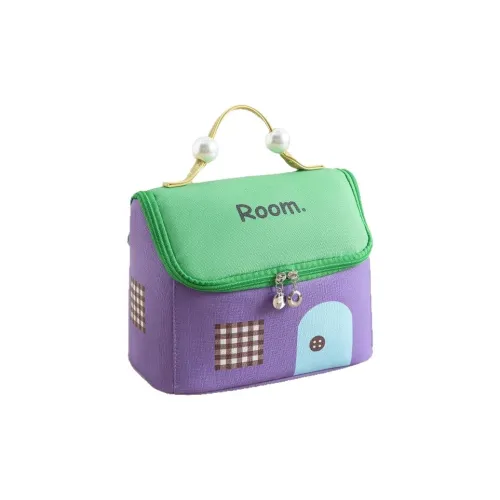 SHUXIAOSHE Фиолетовый Веселье House Сумка MAKE UP Инструменты 1 шт