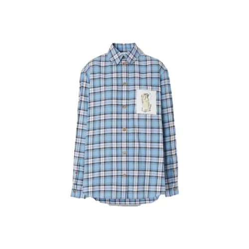 Burberry Рубашка Женская Светло-Синяя