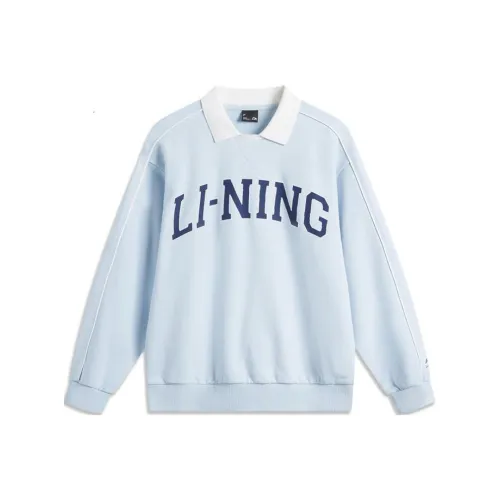 LINING Sports Life Collection Облачно-голубой Женские Толстовки