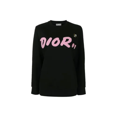 Dior Quarterly New Products Женские Толстовки Черного Цвета