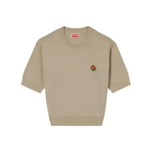 KENZO Boke Flower Series Хаки Женские Свитеры