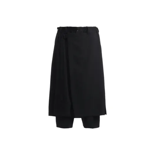 Yohji Yamamoto Черные Унисекс Повседневные Шорты