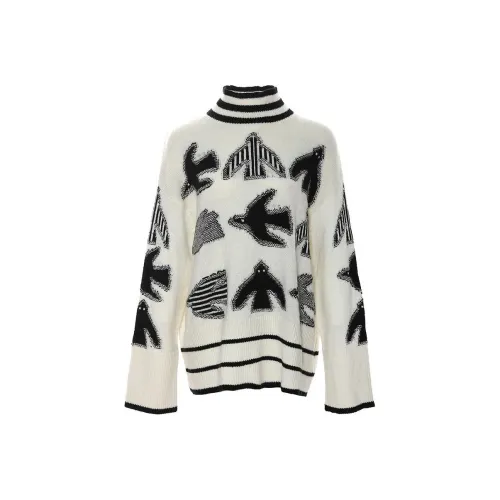 LIANCAN Свитер Женский Черный Белый