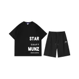 Черный топ+черные шорты