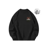 Круглый вырез, флисовая подкладка, черный