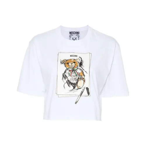 MOSCHINO T-рубашка Женская Оптический Белый Цвет