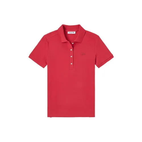 LACOSTE Женское Поло Красного цвета