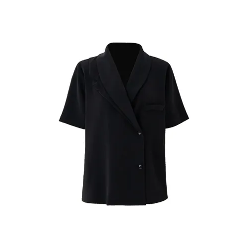 SOON FLOWER Рубашка Летняя Женская Черная