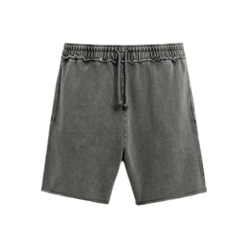 ZARA Charcoal Gray Мужские Повседневные Шорты