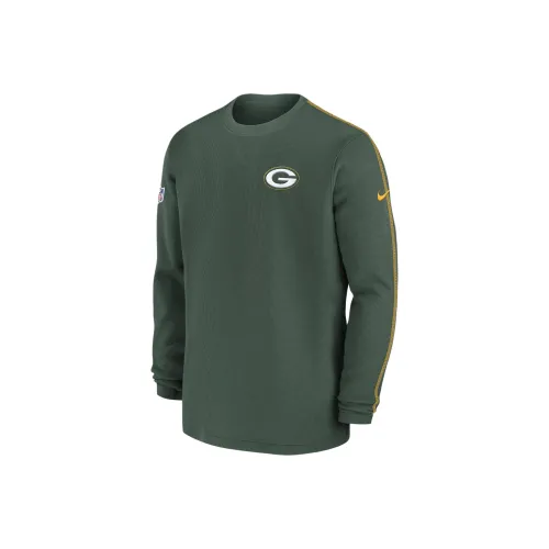 nike Зеленый Bay Packers Sideline COACH Футбол Джерси Мужской Зеленый