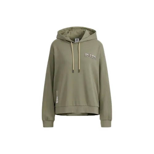 Adidas Originals Толстовка Женская Армейский Зеленый