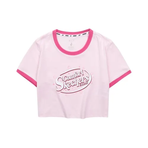 Skechers T-Shirt Женская Светло-Розовая Красная