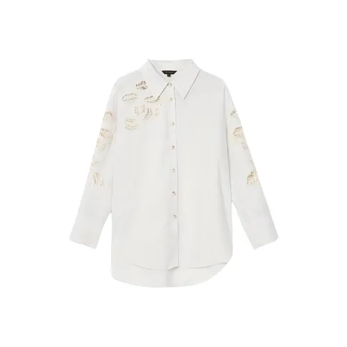 Yiner Экрю Женские Рубашки