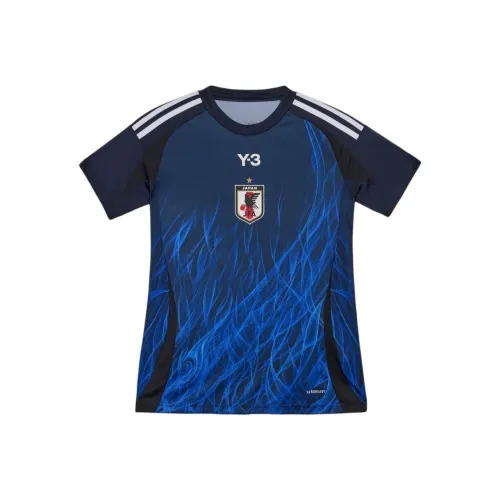 Y 3 JFA Co Branded SERIES Чернильно-синий Женские Рубашки T