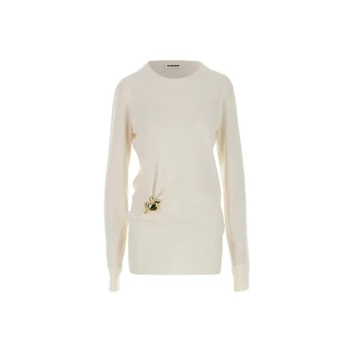 JIL SANDER Белый Женские Кашемировые Свитеры