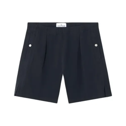 STONE ISLAND Повседневные шорты Мужские Морской синий
