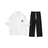 White (B Тайцзи Кот Логотип) + Black (Blank)