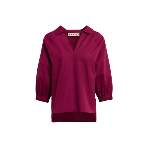MARNI Розово-красные Женские Рубашки