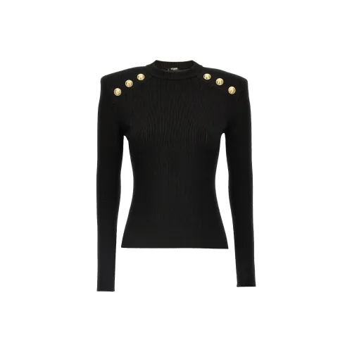 BALMAIN SS25 Свитер Женский Черный