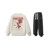 Комплект одежды (Хаки худи + черные штаны)