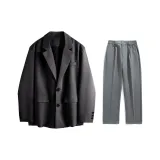 Чёрный (Серый Повседневные Штаны)