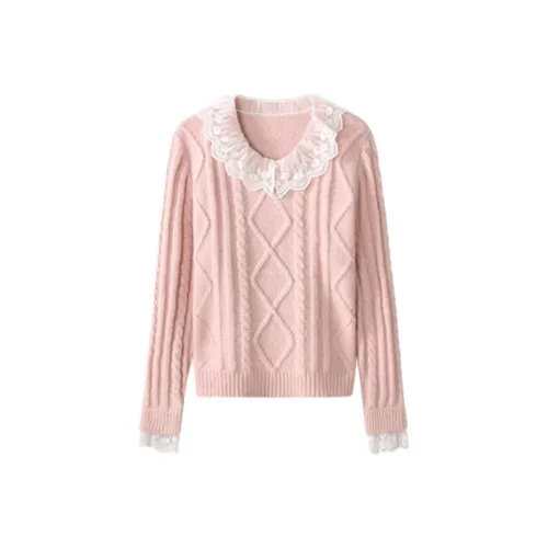 Alxnan Розовые Женские Свитеры