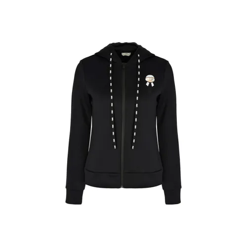 FENDI Толстовка Пальто Женское Синий Черный