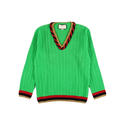 GUCCI Зеленый Женские кашемировые свитеры