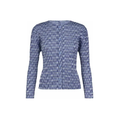 PLEATS PLEASE ISSEY MIYAKE Кобальтовый синий Женские Рубашки