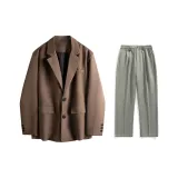 Кофейный (Светло-зеленые повседневные штаны)